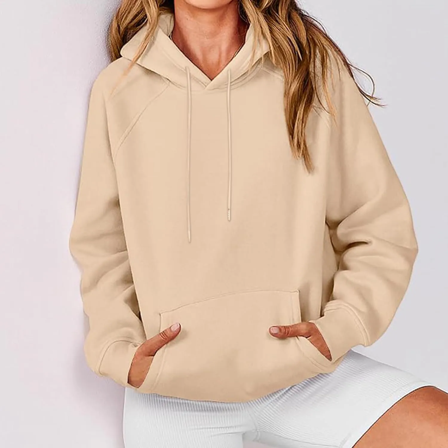 Womens Oversized Hoodies Sweatshirts Fleece Hooded Pullover Sweater Tops Long Sleeve Fall Fashion Outfits Clothes 2023