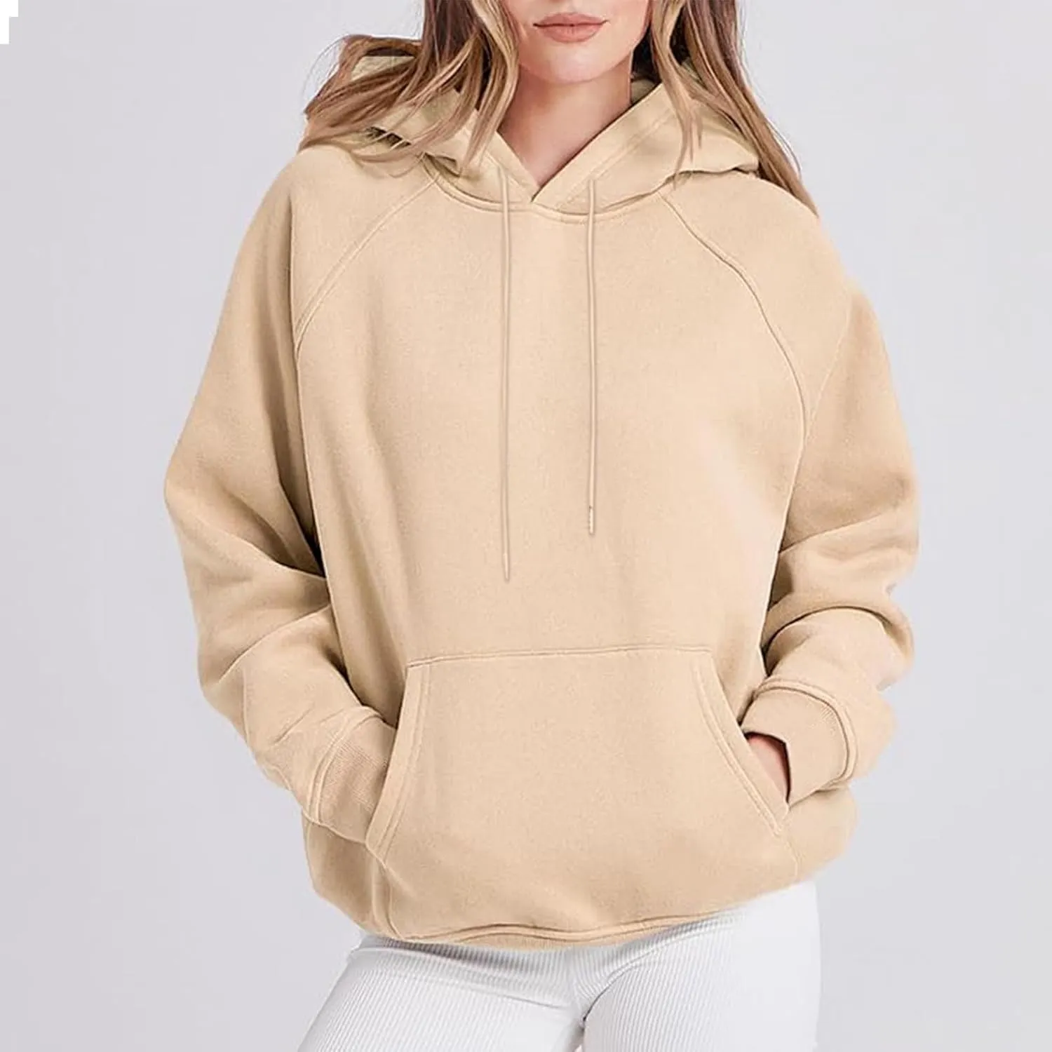 Womens Oversized Hoodies Sweatshirts Fleece Hooded Pullover Sweater Tops Long Sleeve Fall Fashion Outfits Clothes 2023