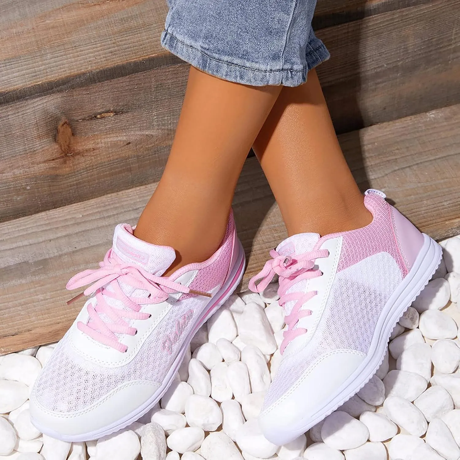 Women's Running Walking Tennis Shoes Comfortable Lace Up Running Shoes for Men Workout Men's Shoes Casual Casual Sneakers Slip On Tennis Shoe Trainers Shoe