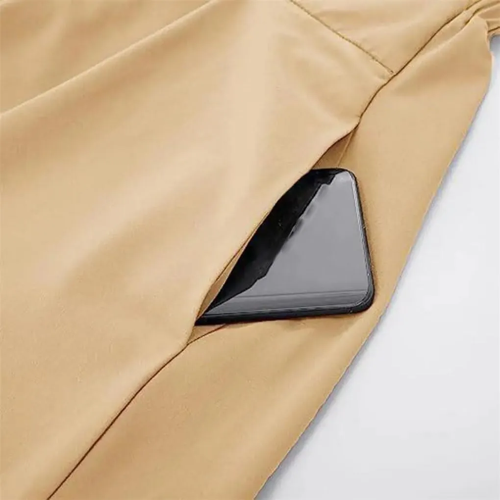 Women's Skirts High Waist A-Line Solid Color Office Casual Midi Skirt