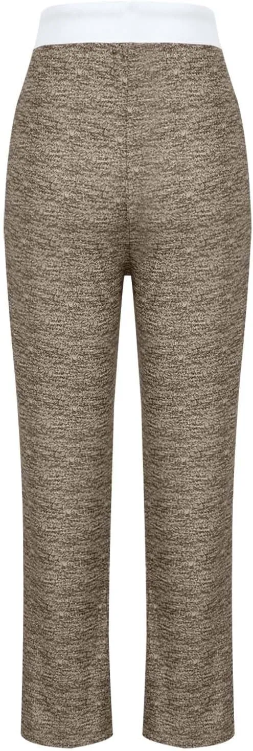 Women's Wide Leg Yoga Pants Striped Drawstring High Waist Flare Pants Bootcut Leggings Soft Comfy Lounge Trousers