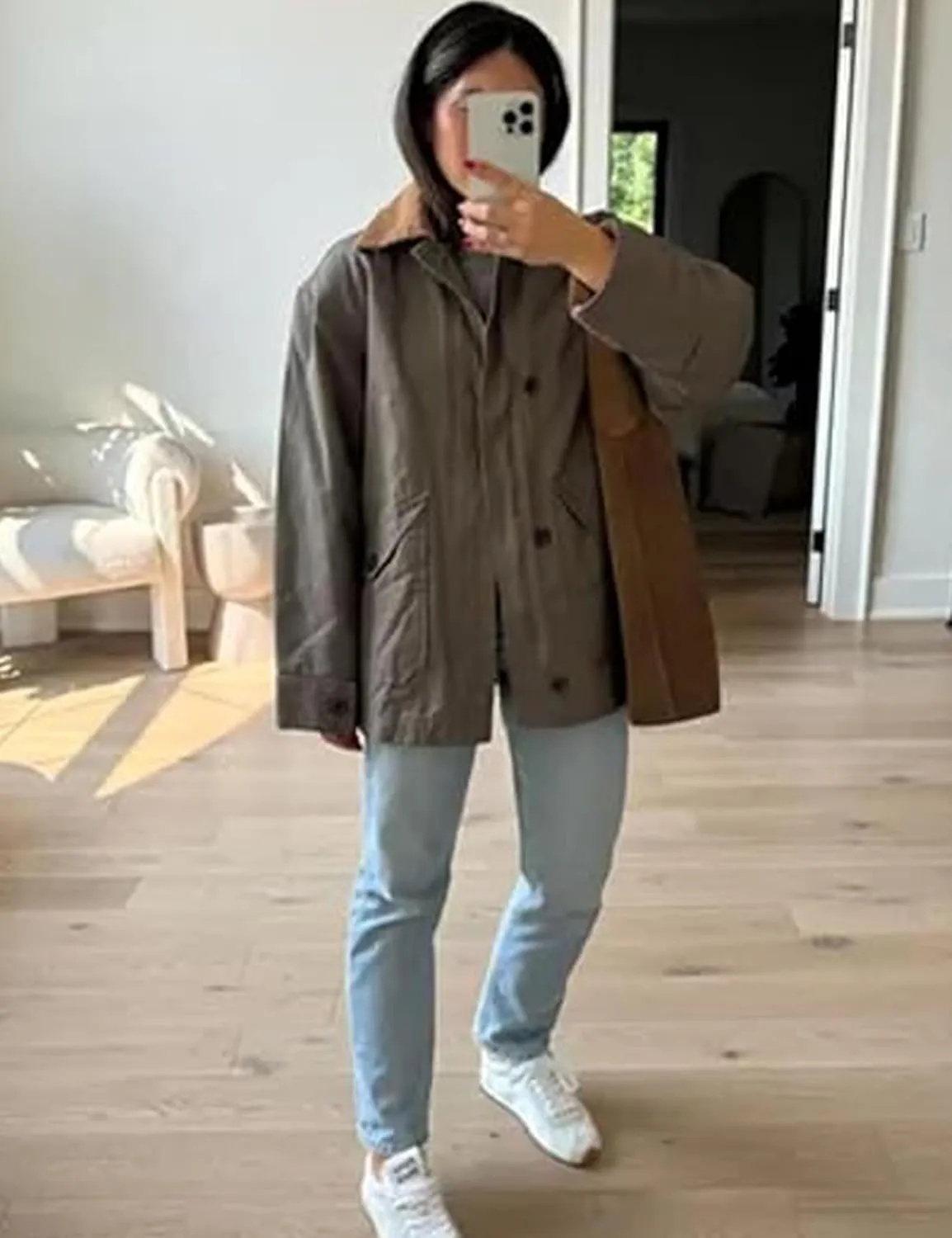 Yimoon Lightweight Jacket for Women Oversized Corduroy Lapel Collar Button Down Casual Jackets Outwear