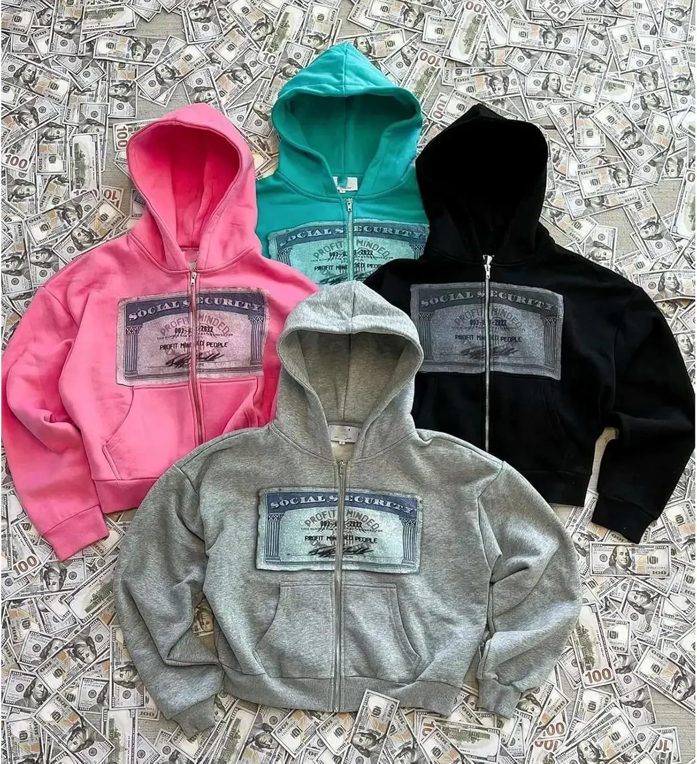 Zip up Hoodie Y2k Oversized Graphic Hoodies Unisex Grunge Jackets Streetwear Vintage 2000s Emo Clothes